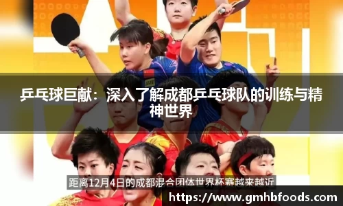 乒乓球巨献：深入了解成都乒乓球队的训练与精神世界